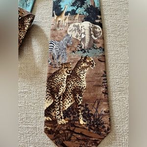 Polo Ralph Lauren safari print silk tie